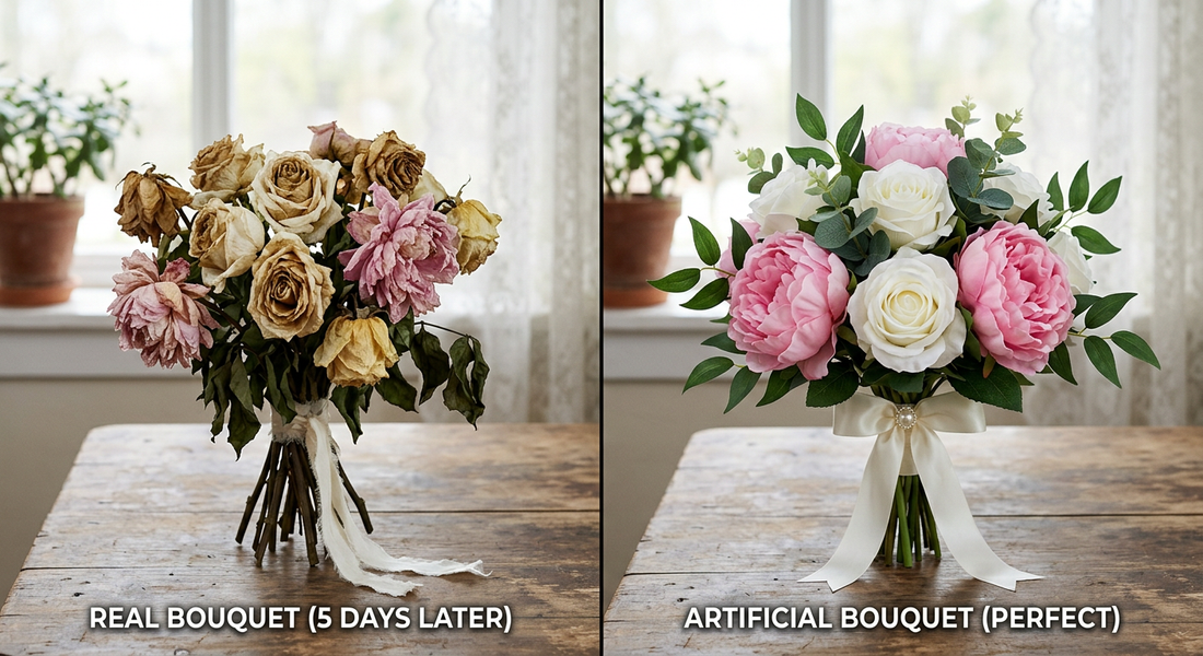 Artificial vs Real Wedding Flowers Comparison