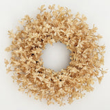 24 Inch Fall Wreaths for Front Door, Beige Forsythia Autumn Wreath