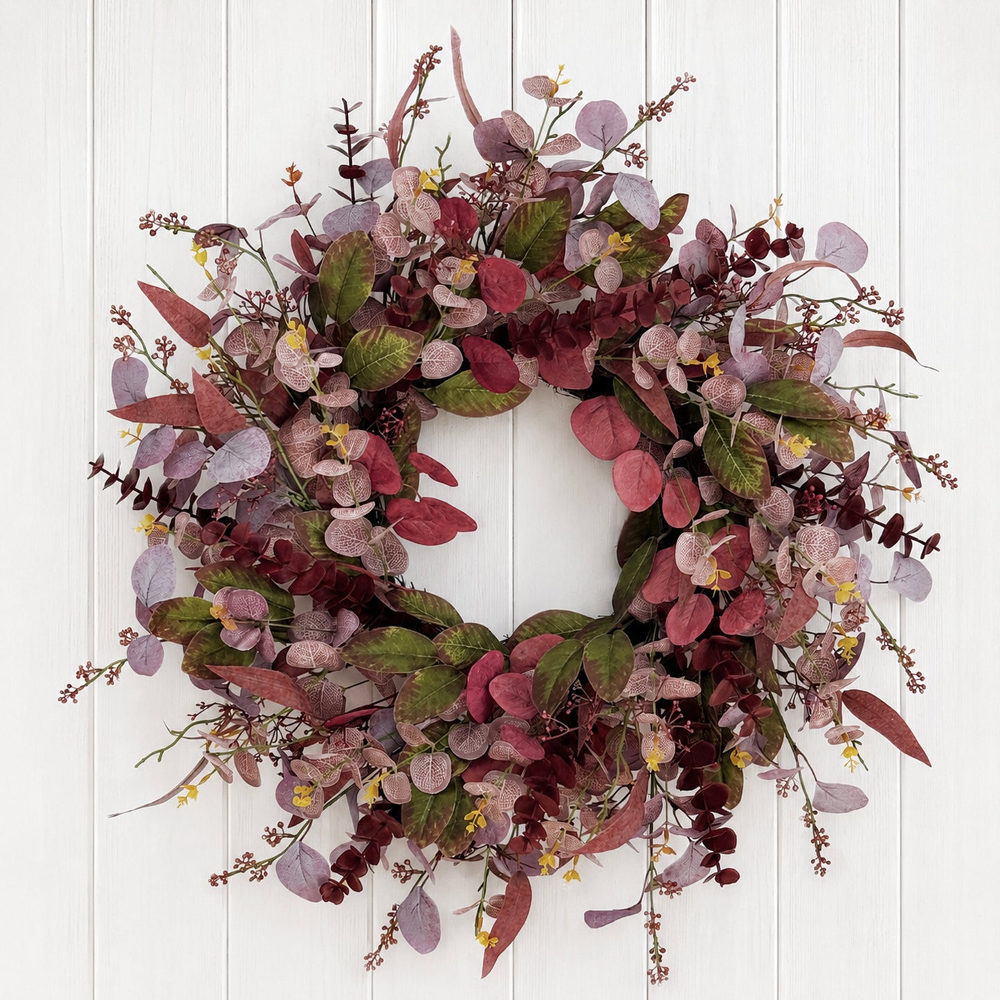 26 Inch Fall Wreaths for Front Door, Artificial Eucalyptus Autumn Wreath